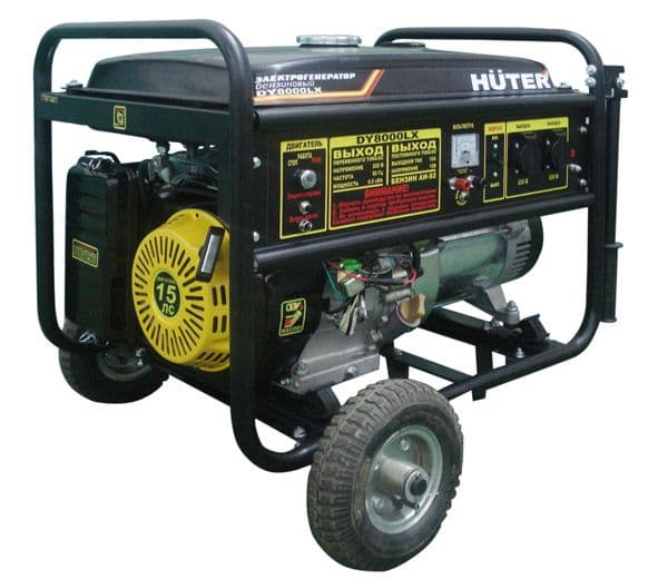 Бензиновый генератор Huter DY8000LX