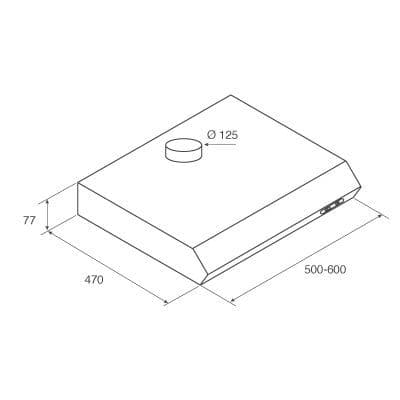 Подвесная вытяжка Jet Air LIGHT IX/F/60