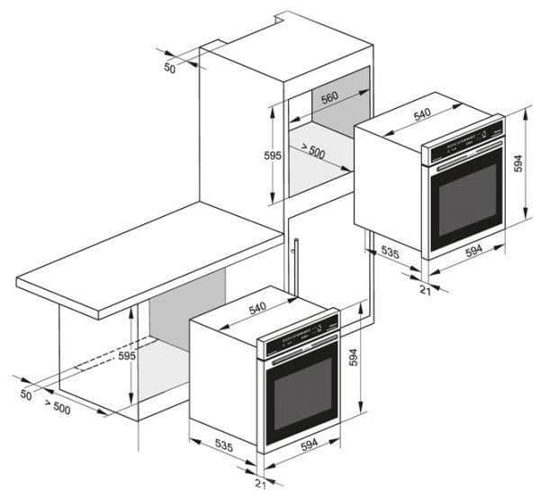 Газовый духовой шкаф Kaiser EG 6345 Em
