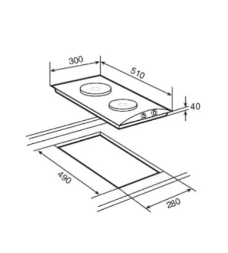 Электрическая варочная панель Teka EM/30 2P S. STEEL (EXP)