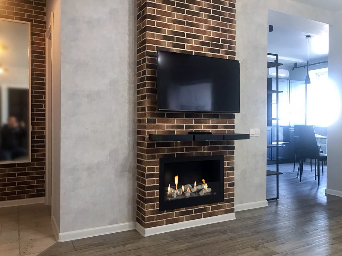 Встроенный биокамин Lux Fire Кабинет 530 S
