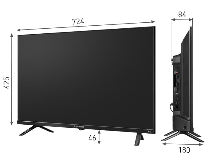HD  Яндекс TV телевизор Maunfeld MLT32HSX02