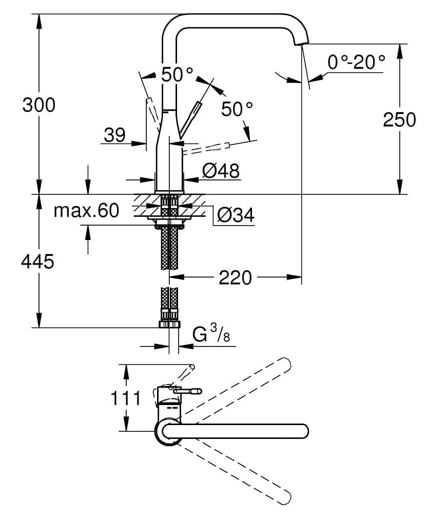 Смеситель Grohe Essence 30269DC0