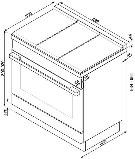 Варочный центр Smeg CPF9IPOR