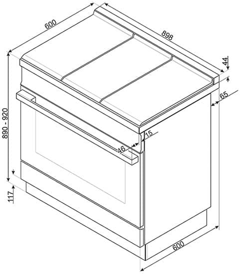 Варочный центр Smeg CPF9IPR