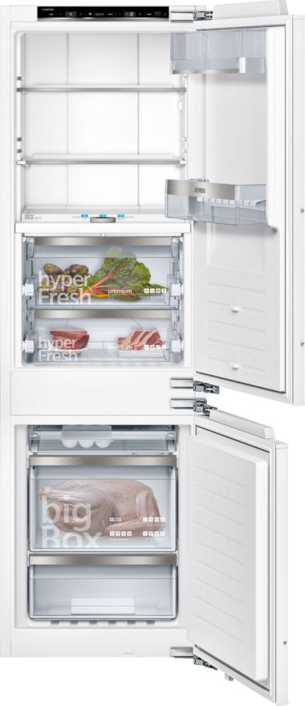 Двухкамерные встраиваемые холодильники Siemens